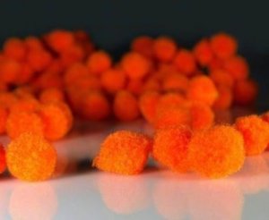 Pompoms 1/2" - Orange x 40